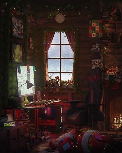 Santa After Christmas Is Over 3D model