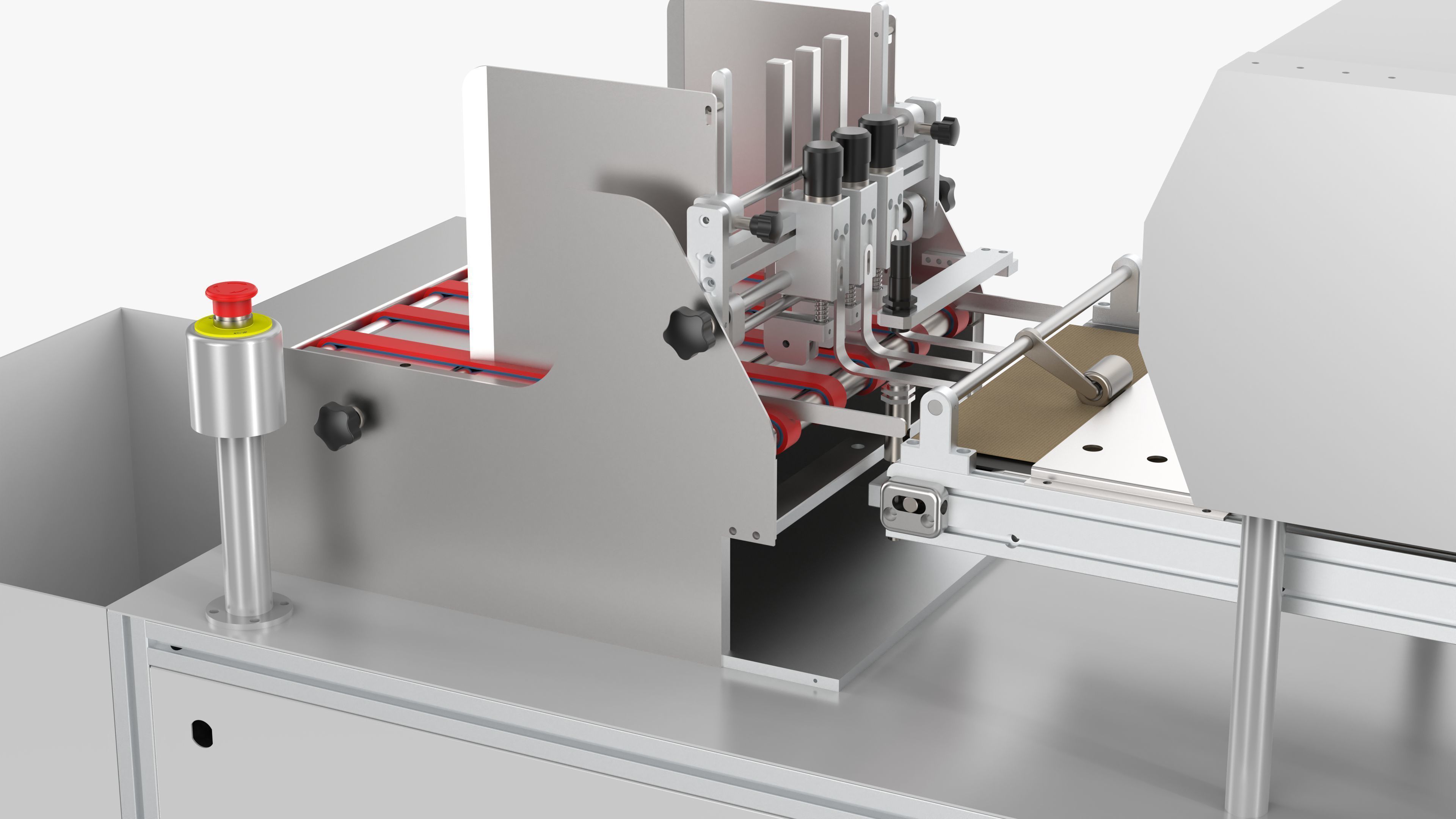 Automatic Carton QR Code Visual Inspection Assembly Line 3D model_13