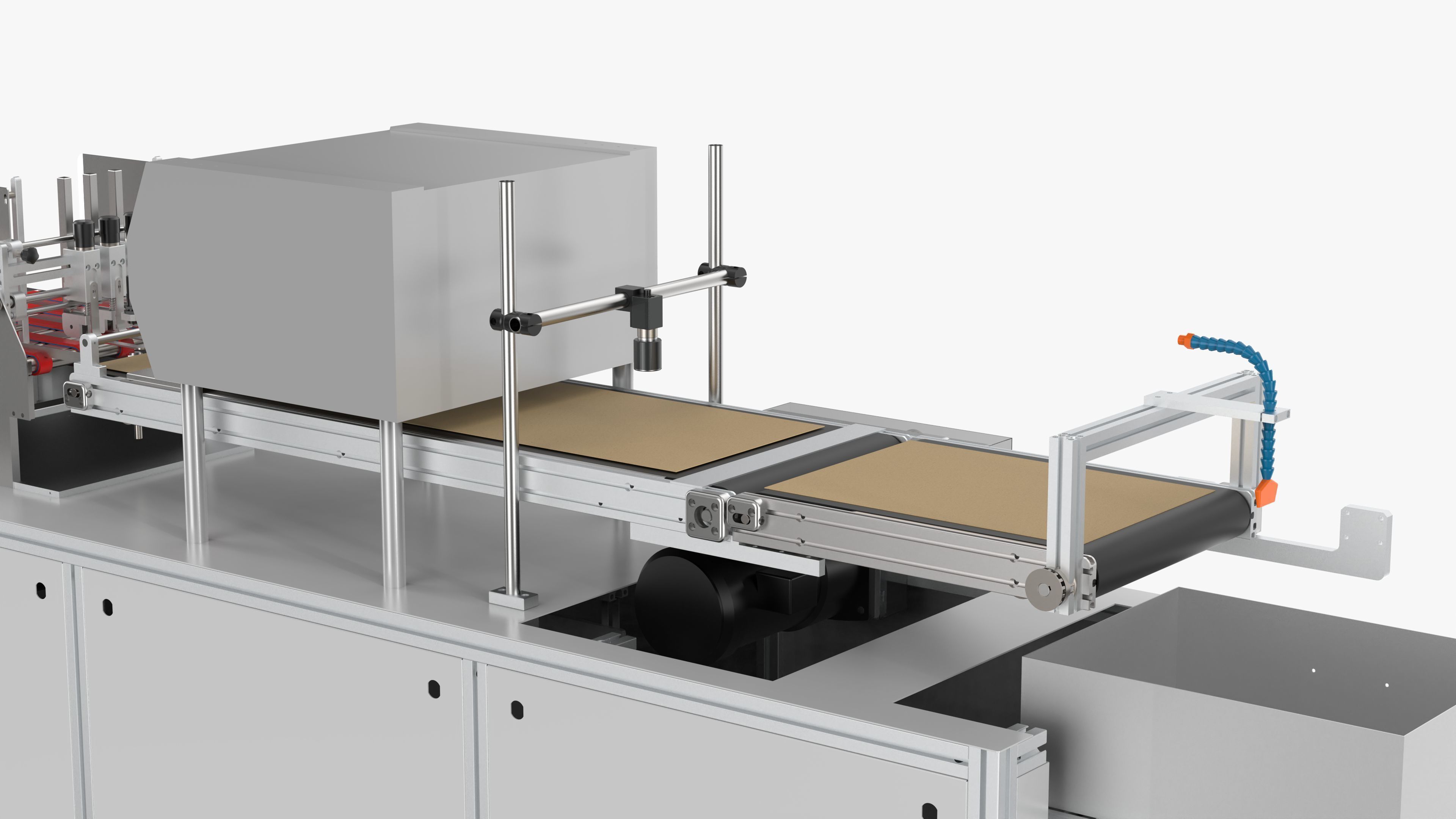 Automatic Carton QR Code Visual Inspection Assembly Line 3D model_15