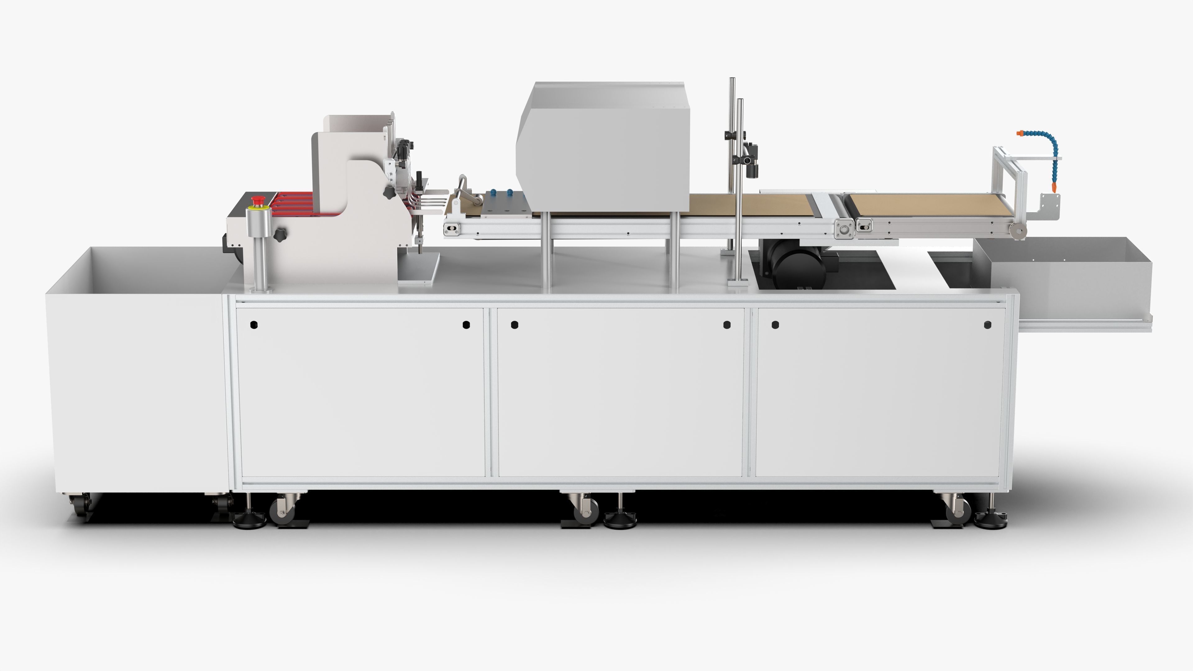 Automatic Carton QR Code Visual Inspection Assembly Line 3D model_1