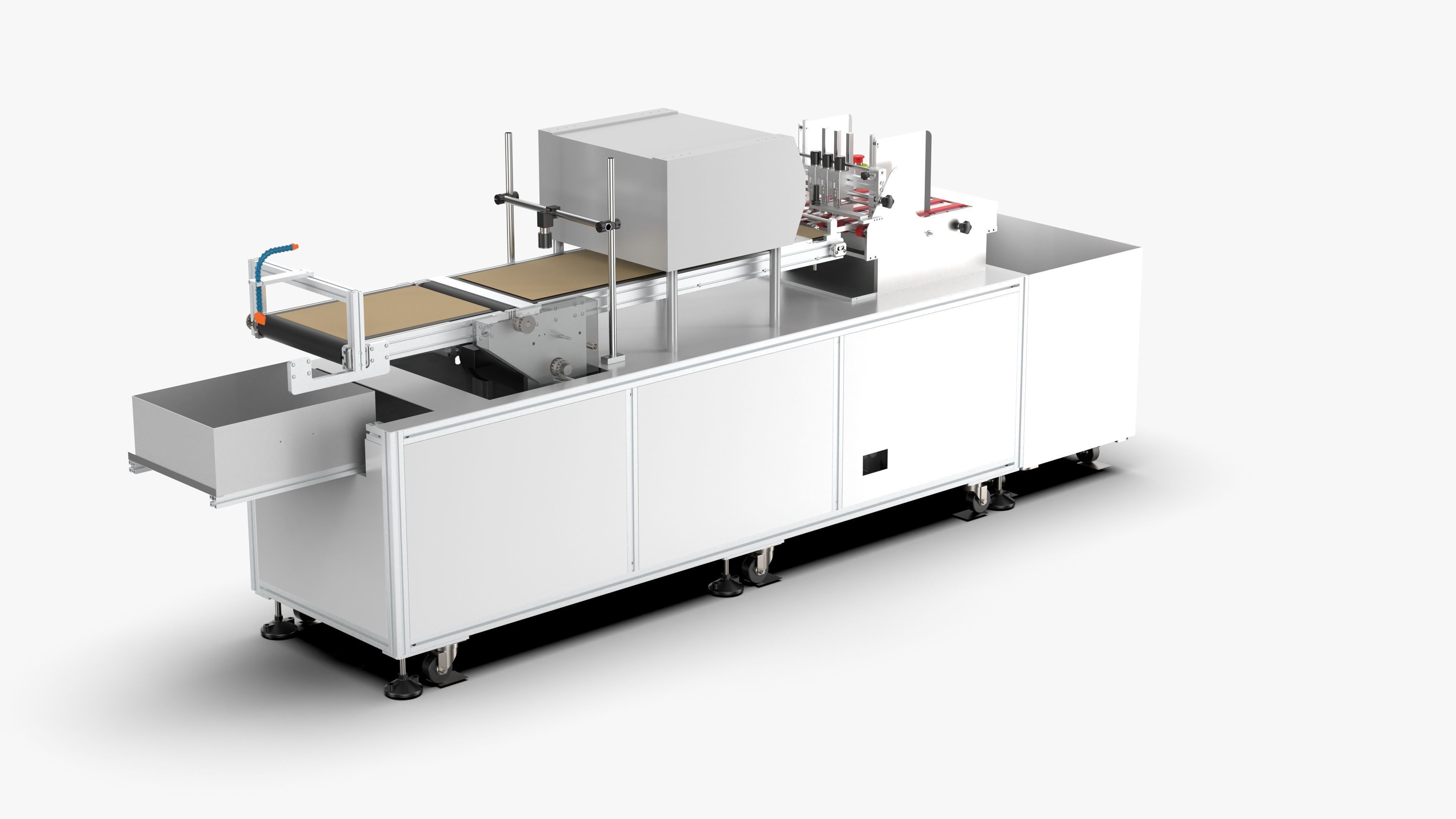 Automatic Carton QR Code Visual Inspection Assembly Line 3D model_4