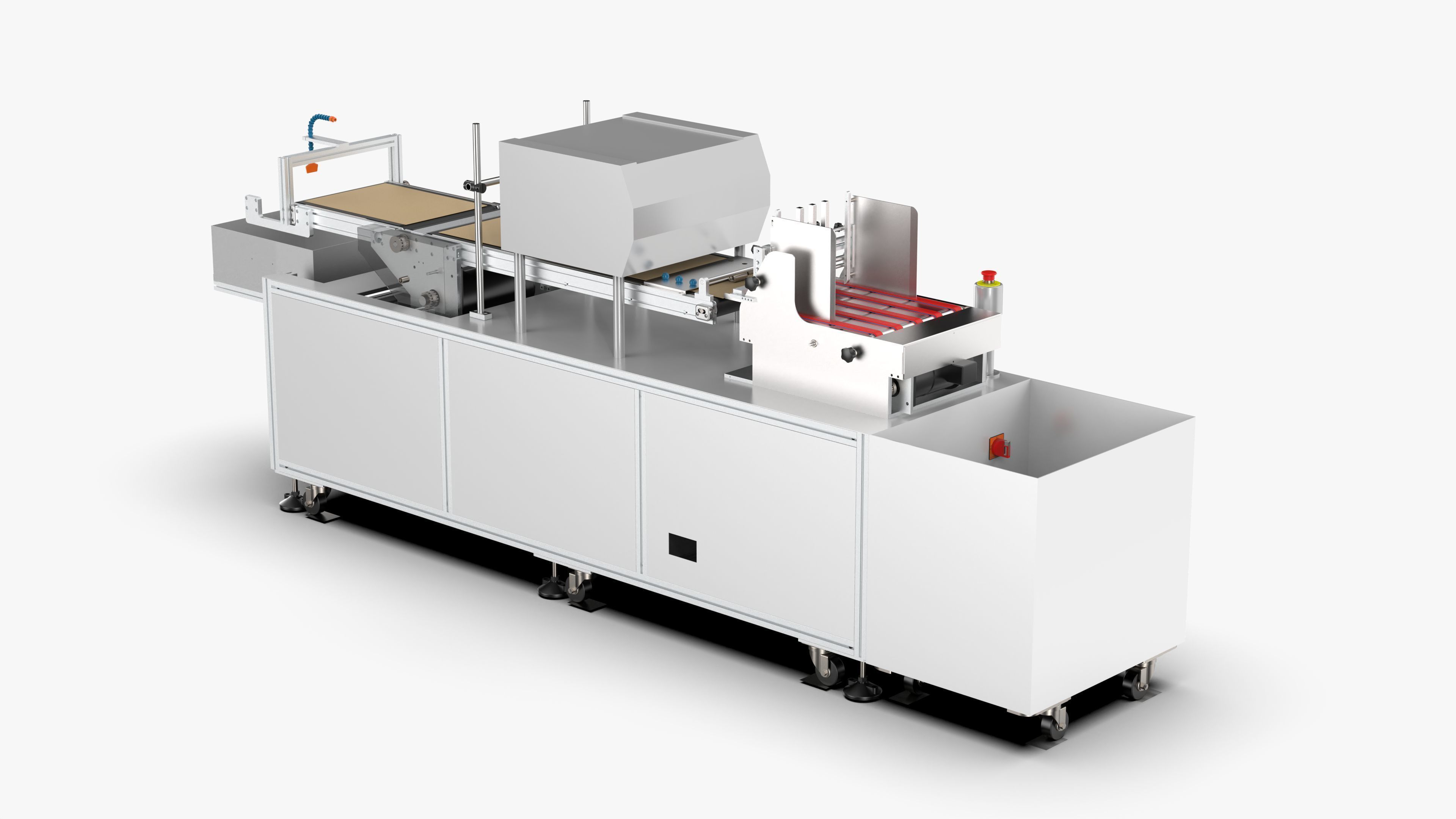 Automatic Carton QR Code Visual Inspection Assembly Line 3D model_3