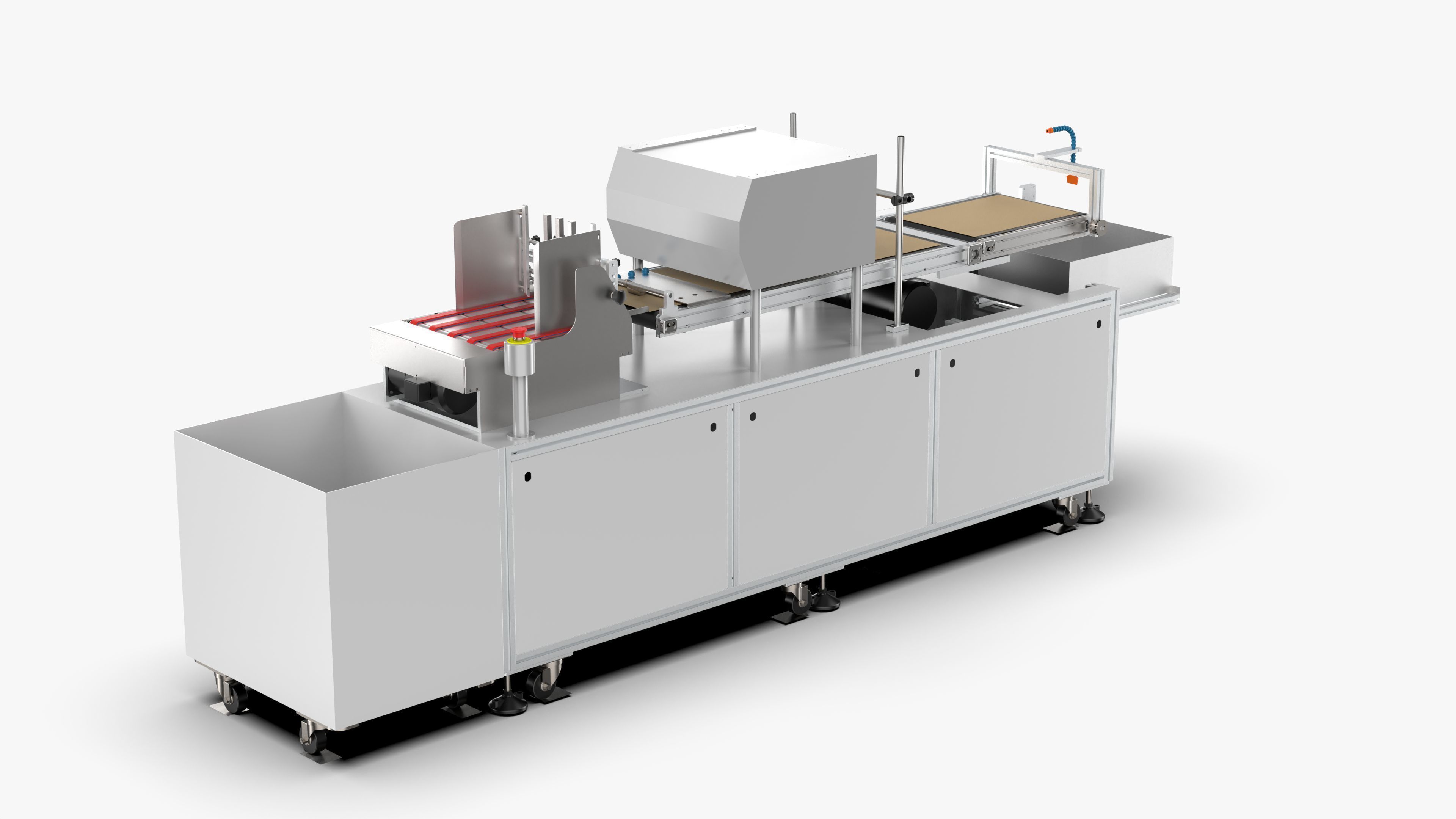 Automatic Carton QR Code Visual Inspection Assembly Line 3D model_2