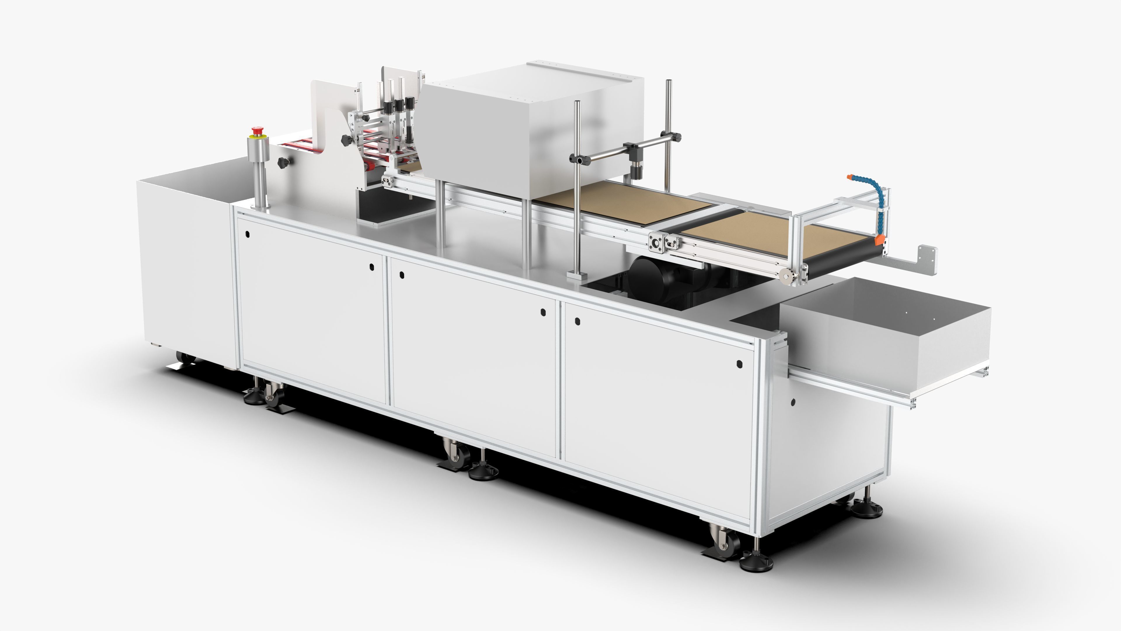 Automatic Carton QR Code Visual Inspection Assembly Line 3D model_5