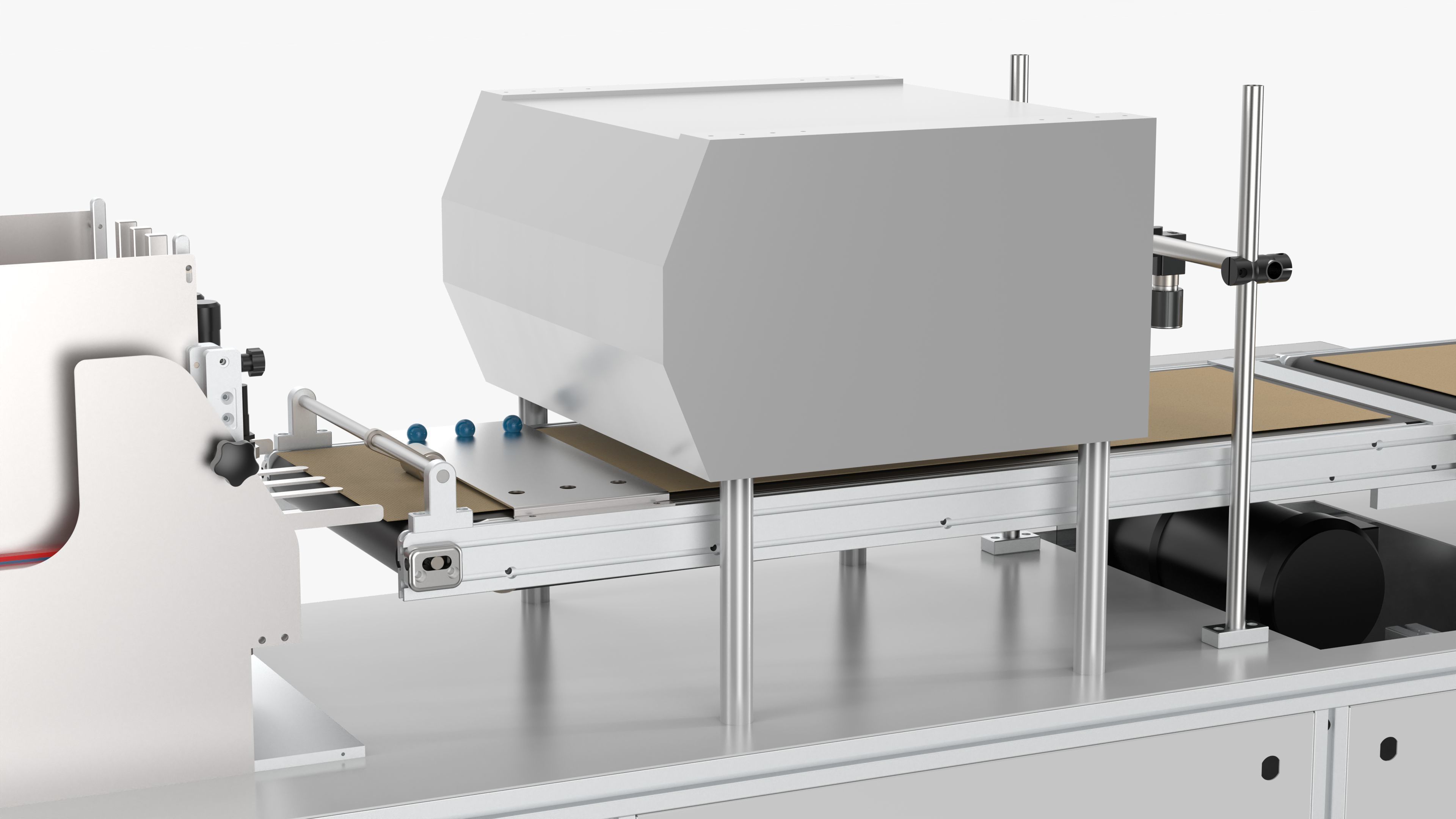 Automatic Carton QR Code Visual Inspection Assembly Line 3D model_14