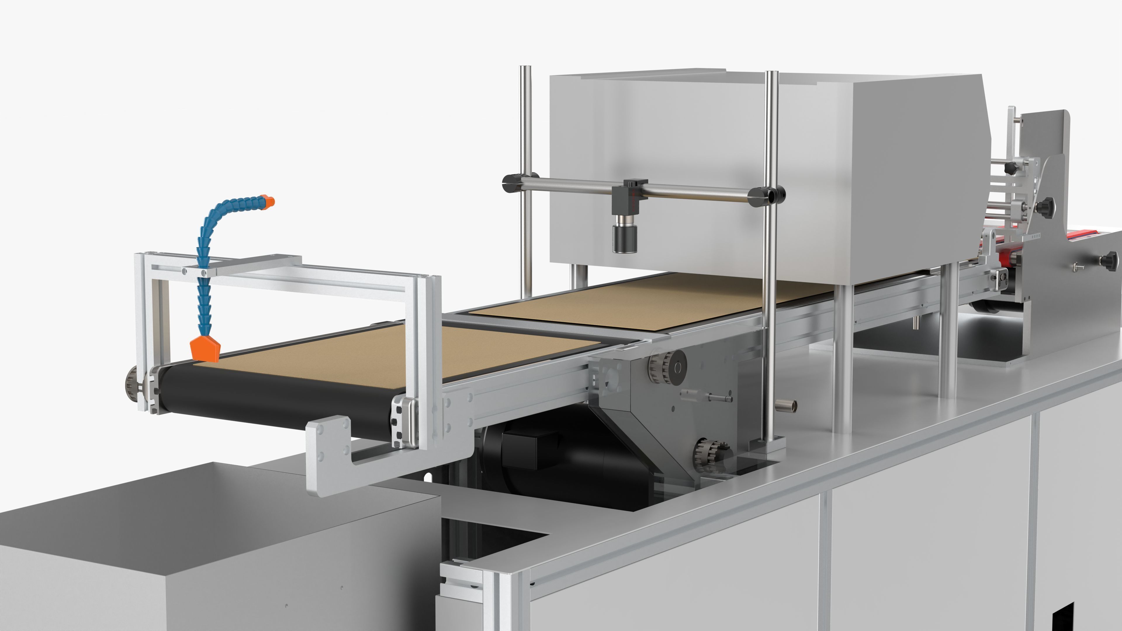 Automatic Carton QR Code Visual Inspection Assembly Line 3D model_16