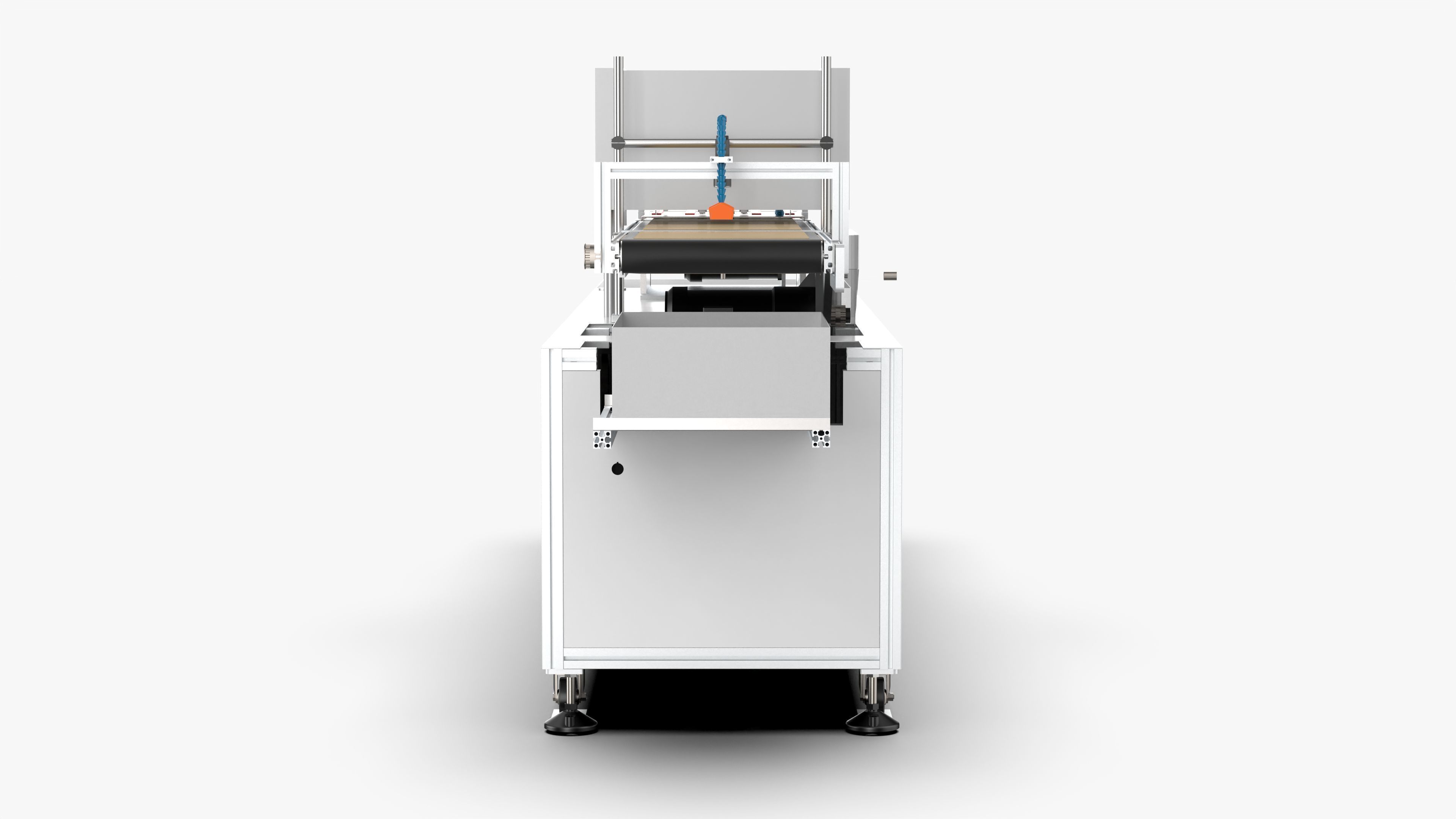 Automatic Carton QR Code Visual Inspection Assembly Line 3D model_9