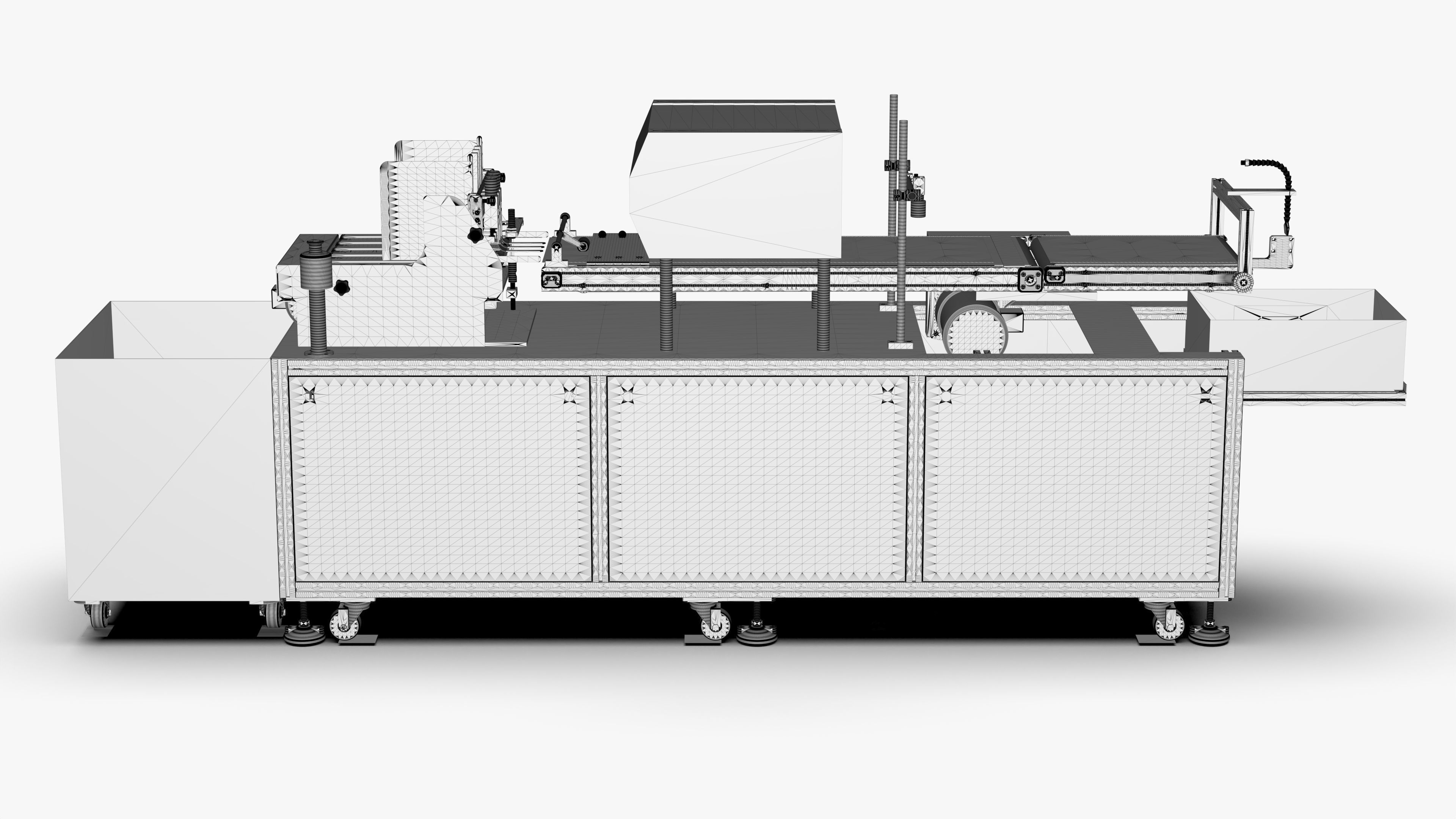 Automatic Carton QR Code Visual Inspection Assembly Line 3D model_19
