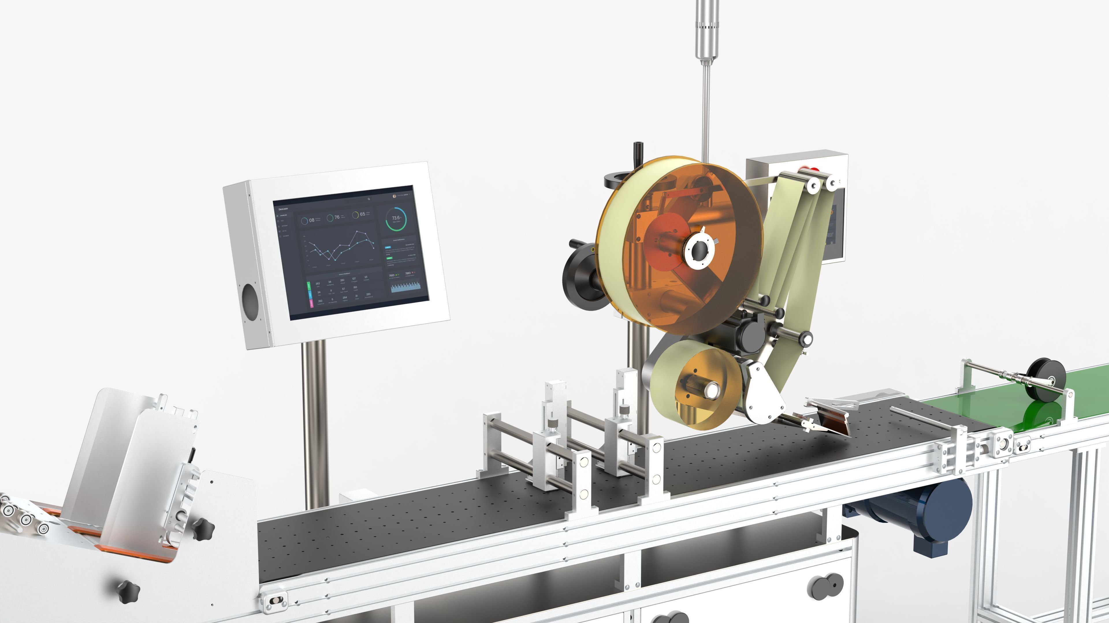 Automatic Labeling Machine 3D model_13