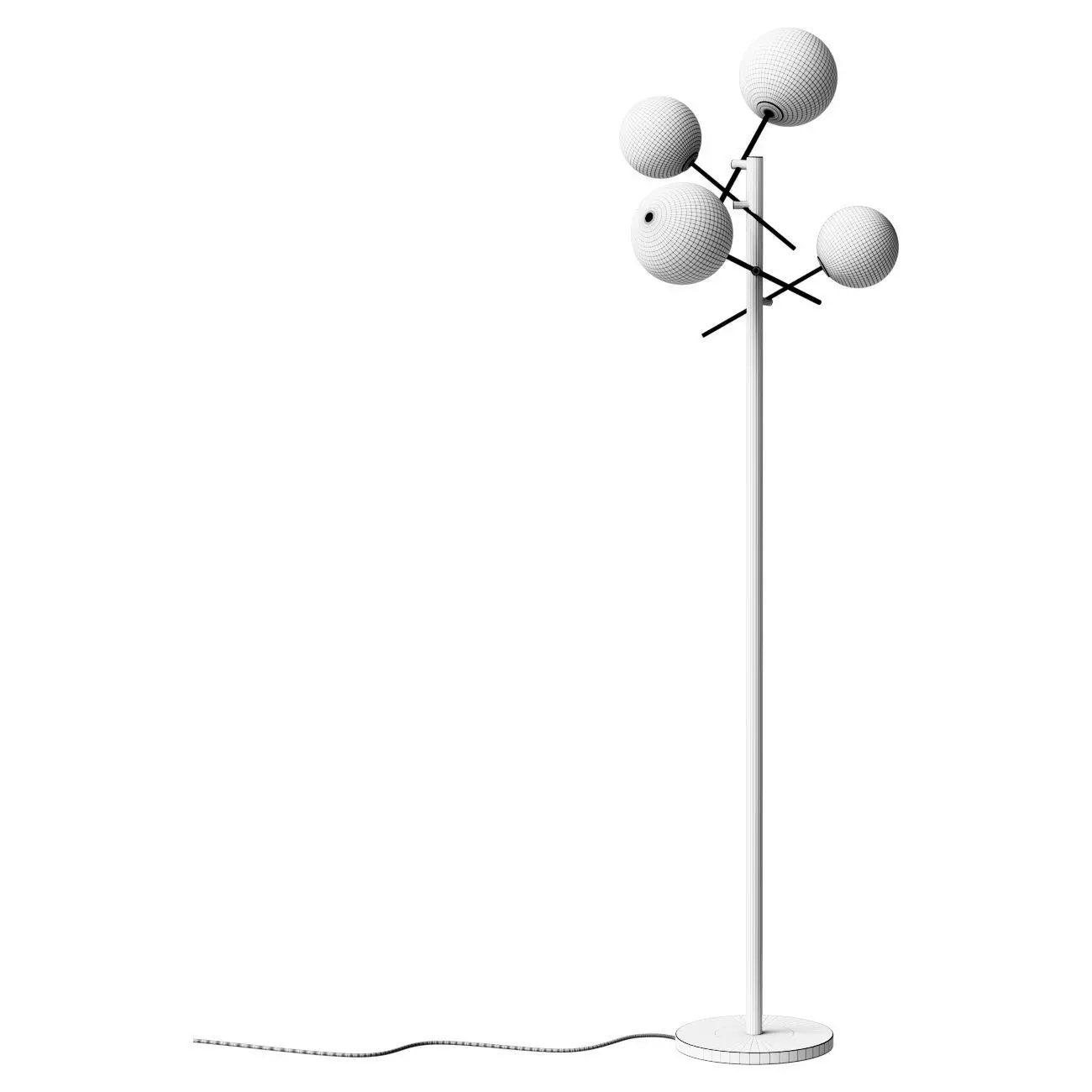 Bolle by Gallotti floor lamp Radice 3D model