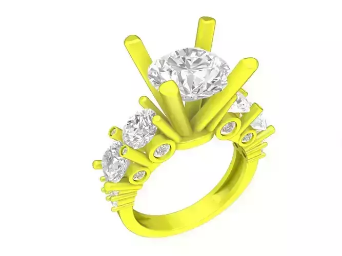 A7544 Fashion Diamond Engagement Ring