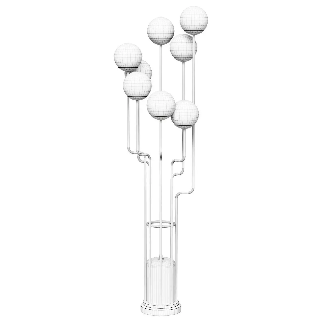 Outdoor designer lamp Niku by Brabbu 3D model