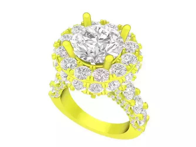 A7550 Luxury Diamond Women Engagement Ring