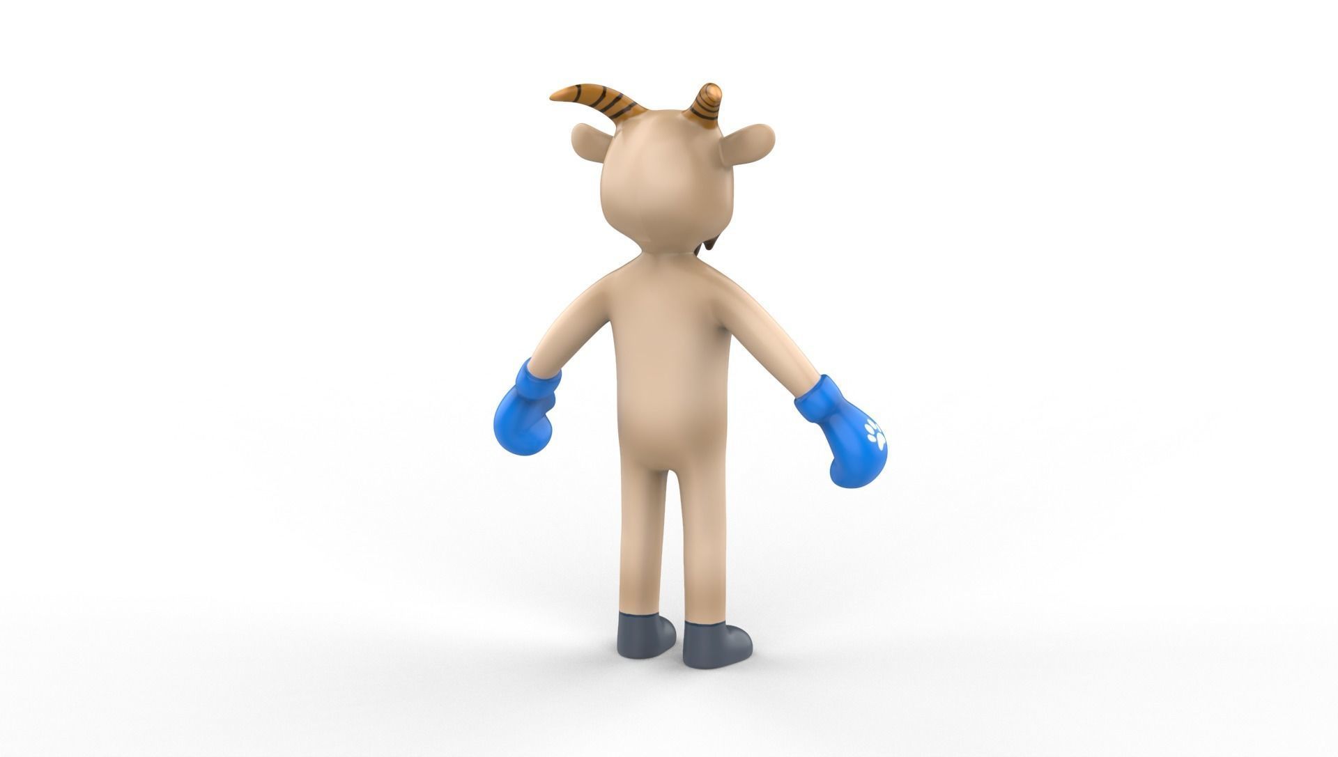 Boxing Goat Animal Animated Low-poly 3D model_18