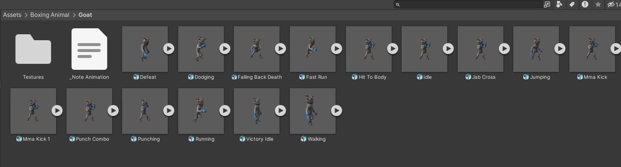 Boxing Goat Animal Animated Low-poly 3D model_8