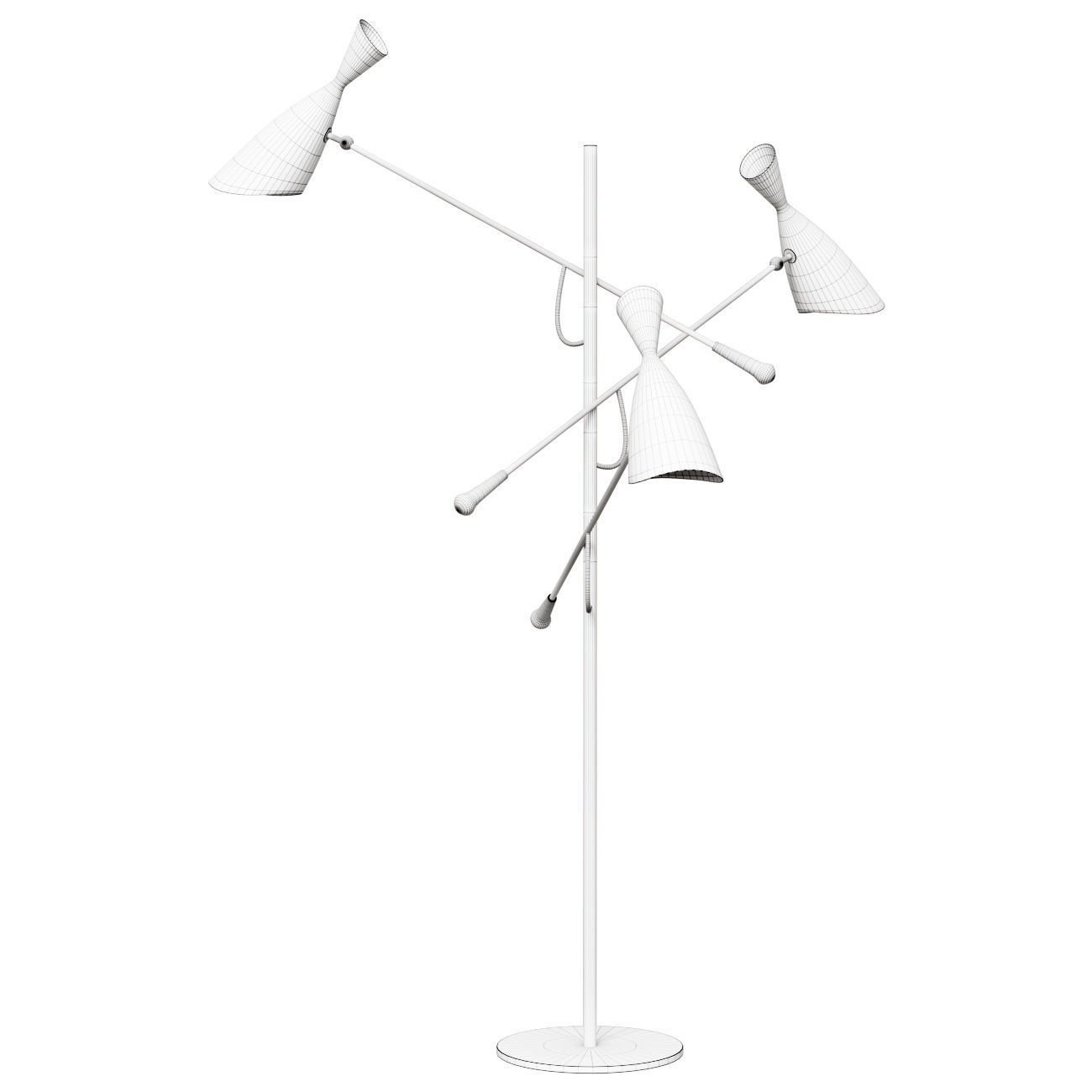 Outdoor designer lamp Duke by Delightfull black 3D model_1