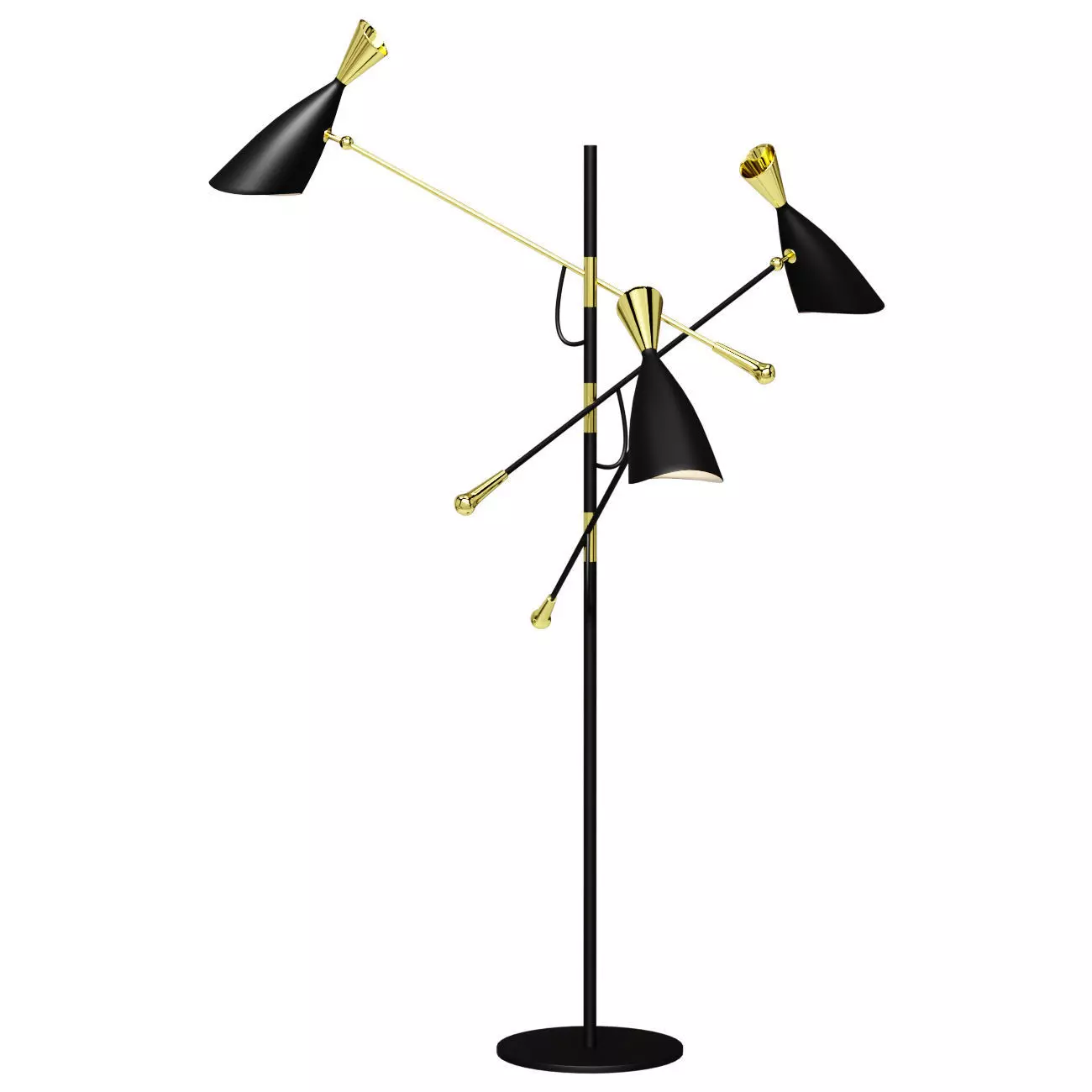 Outdoor designer lamp Duke by Delightfull black 3D model_0