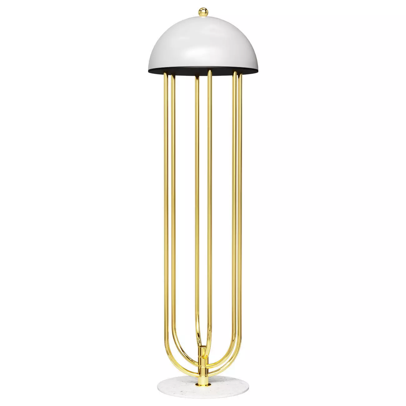 Turner by Delightfull Floor lamp white 3D model_0