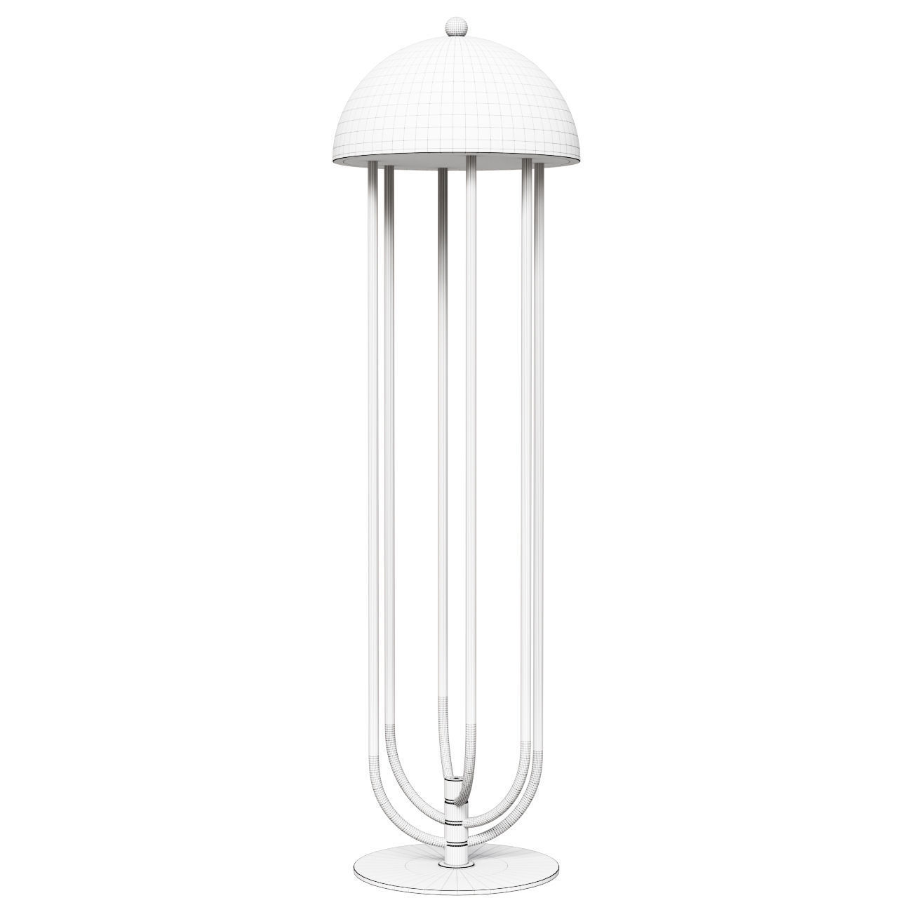 Turner by Delightfull Floor lamp white 3D model_1