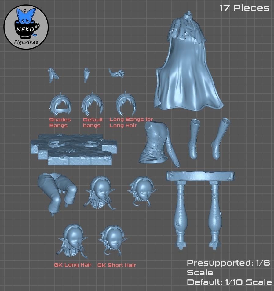 Sylphy - Mushoku Tensei Anime STL for 3D Printing 3D print model_10