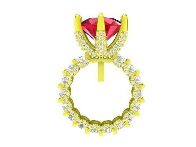 7559 enternity diamond engagement ring 3D print model