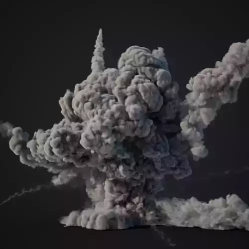 VDB Animated Explosion 13 vol1