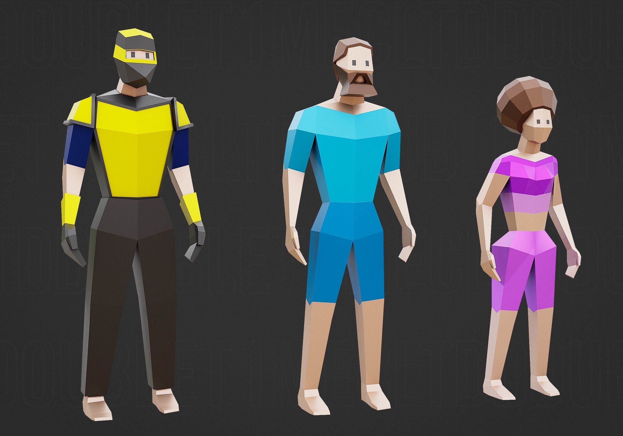 3D model Pirat Pack VR / AR / low-poly | CGTrader