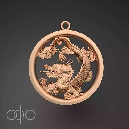 The dragon 3D print model