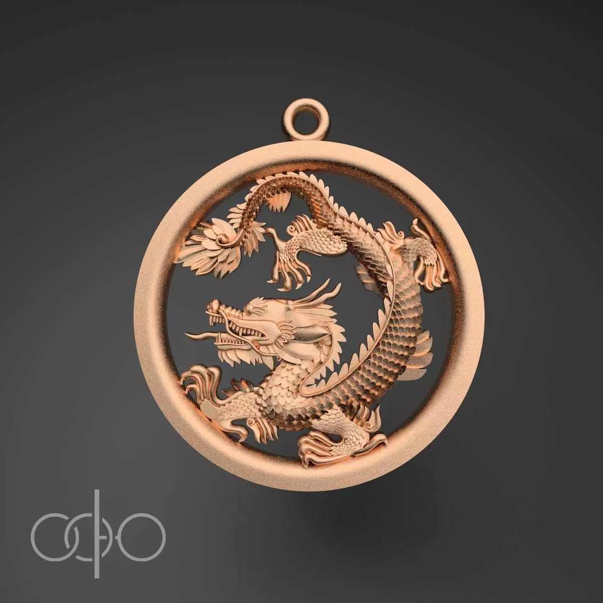 The dragon 3D print model_0