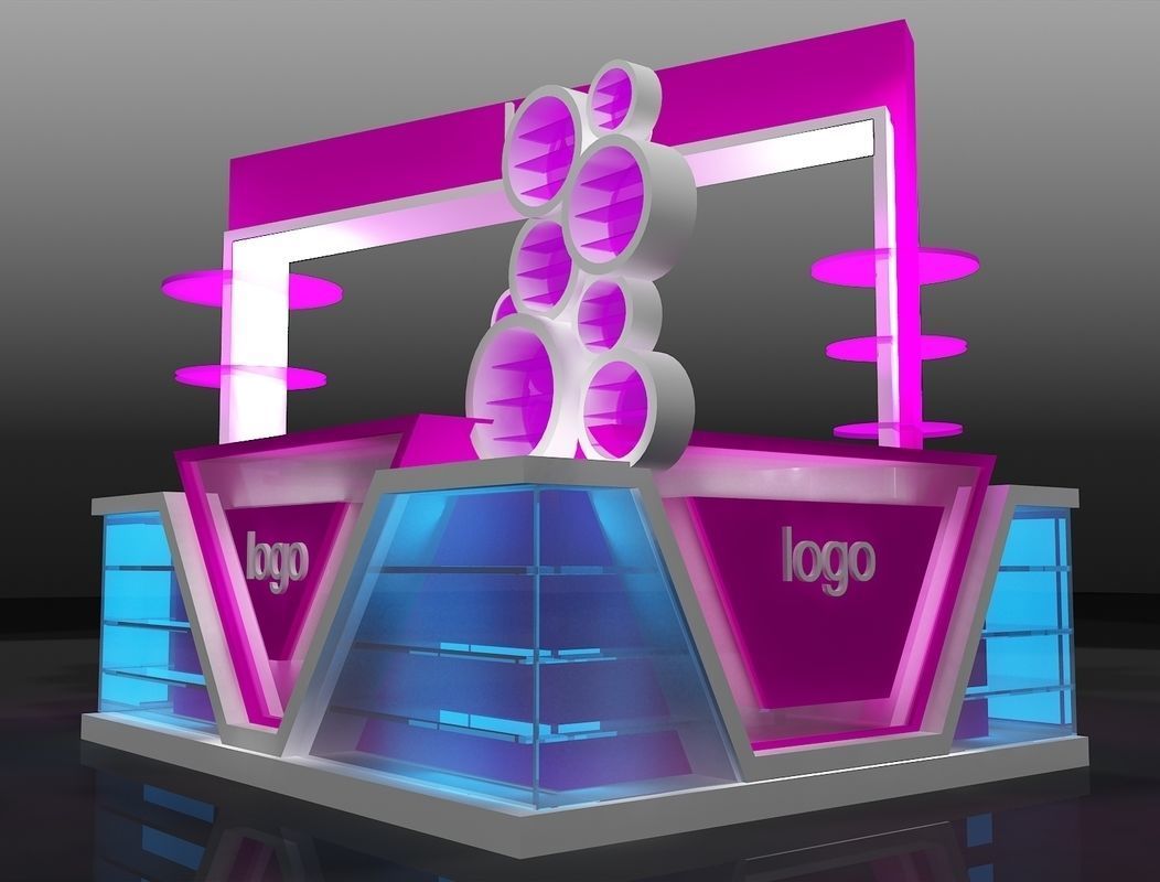 Booth Exhibition Stand a207 3D model_1