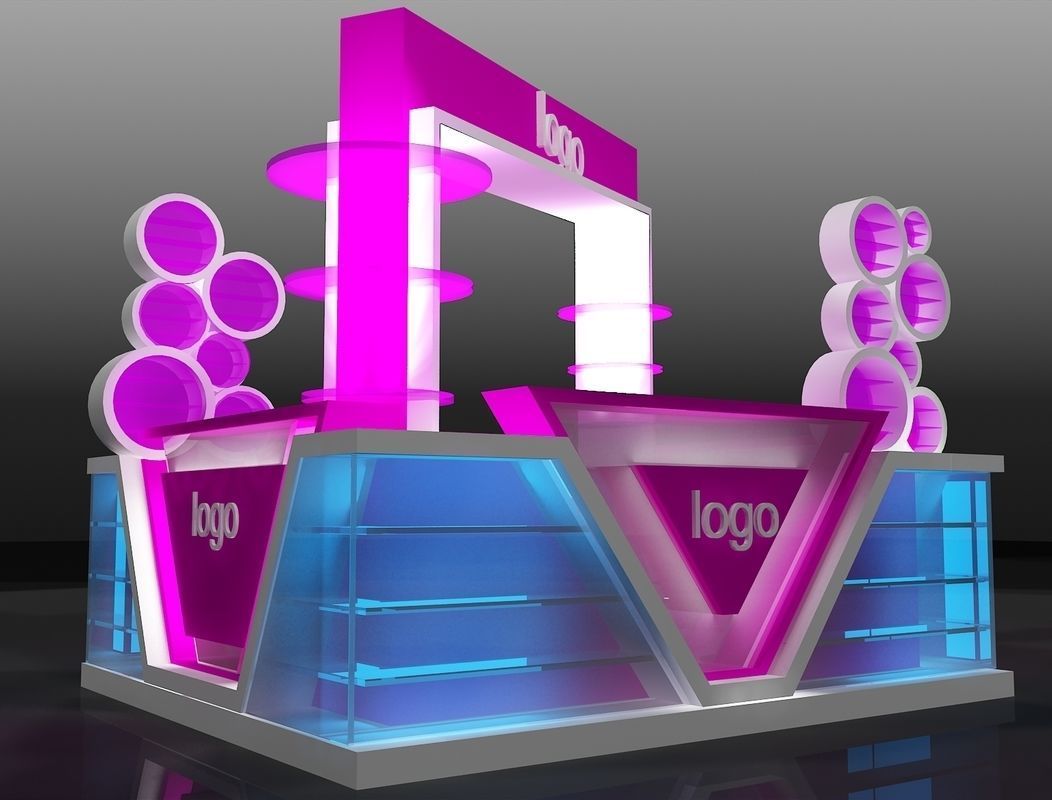 Booth Exhibition Stand a207 3D model_6