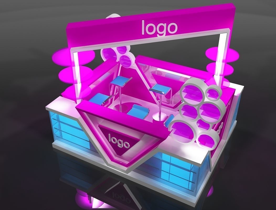 Booth Exhibition Stand a207 3D model_3