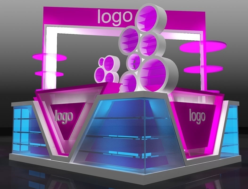 Booth Exhibition Stand a207 3D model_5