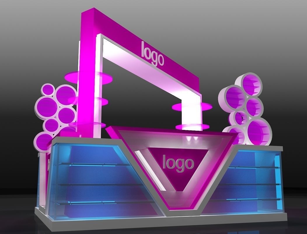 Booth Exhibition Stand a207 3D model_4