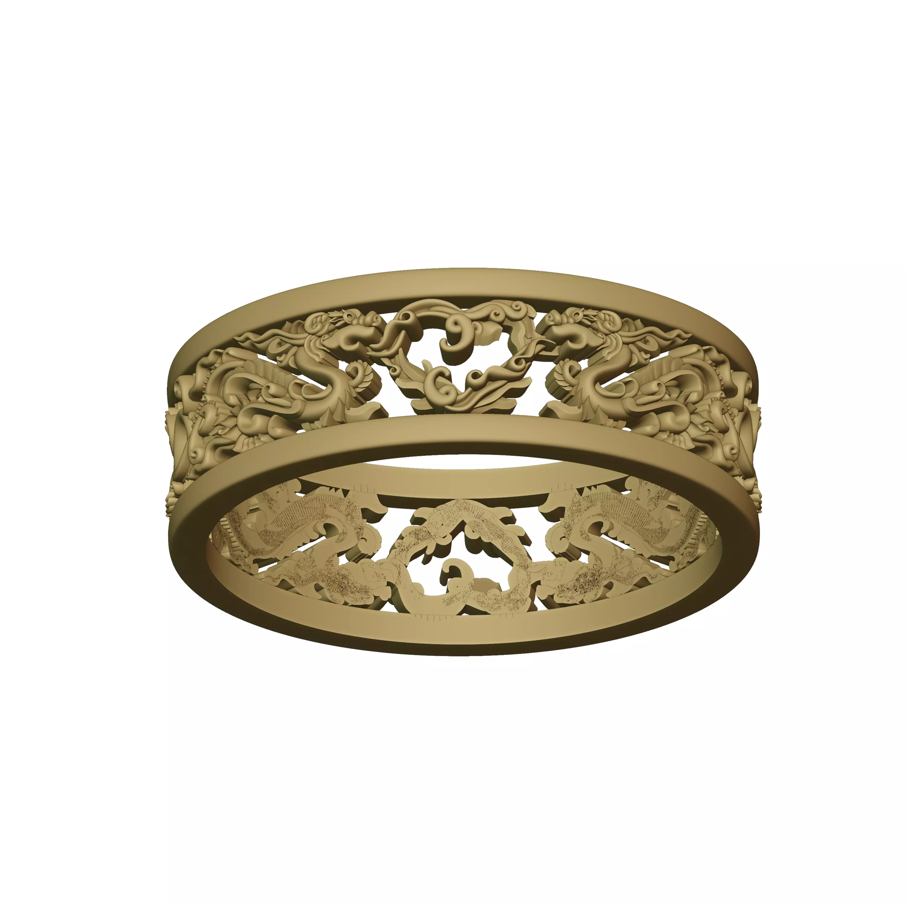 Dragon ring 3D print model_0