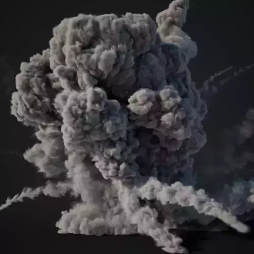 VDB Animated Explosion 11 vol1 3D model