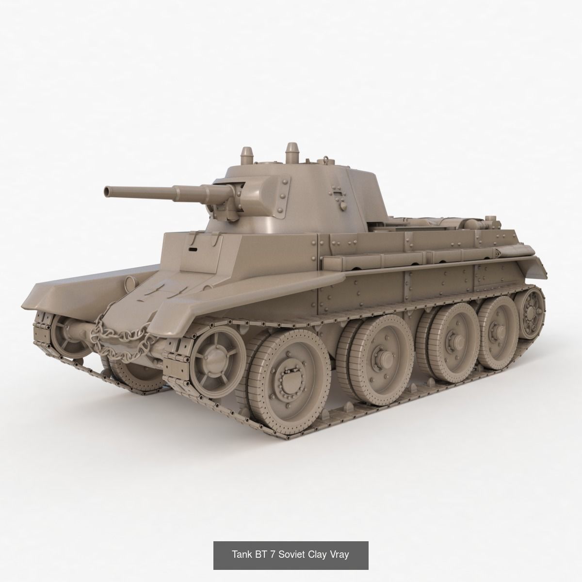 Tank Vehicle Clay Vray Collection _15