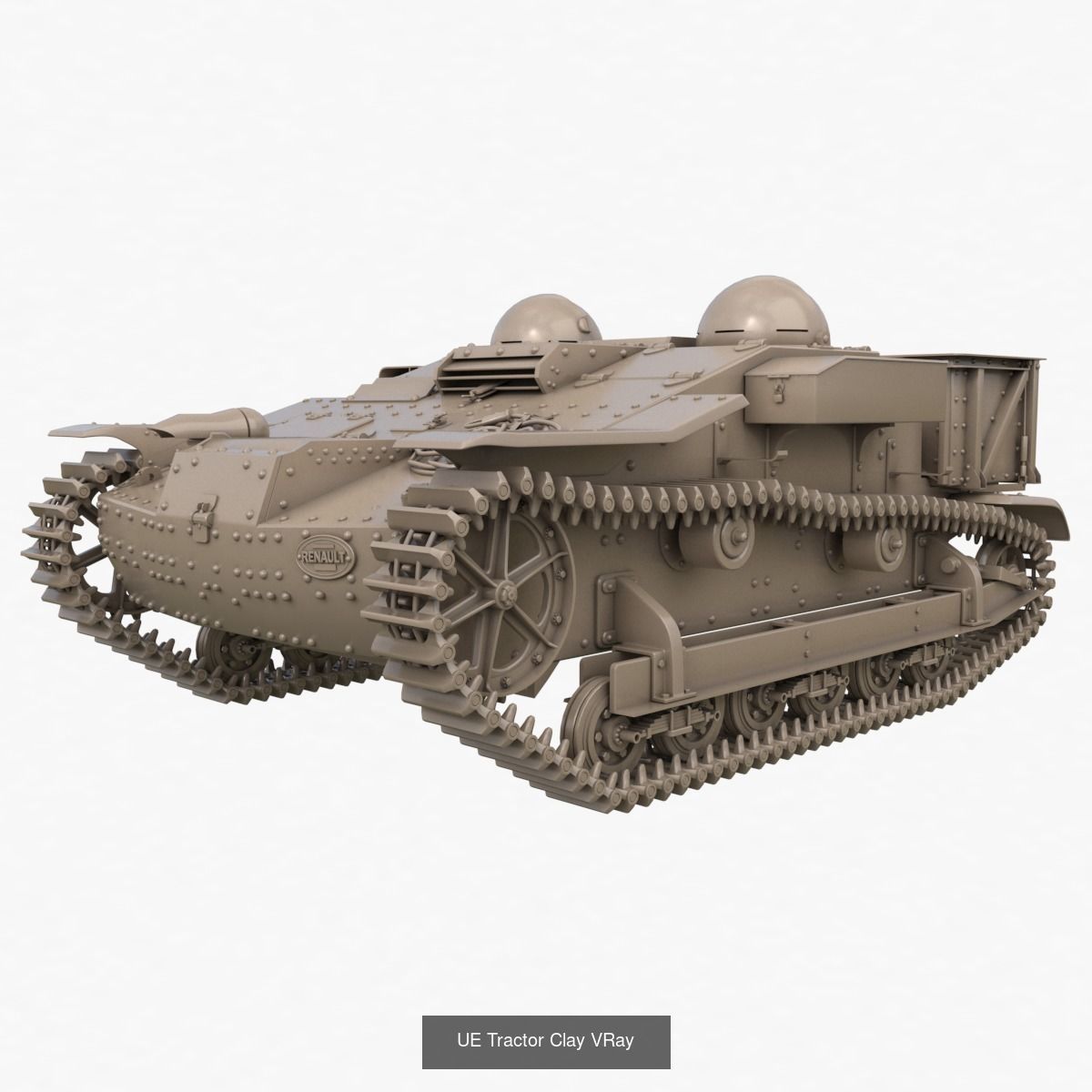 Tank Vehicle Clay Vray Collection _10