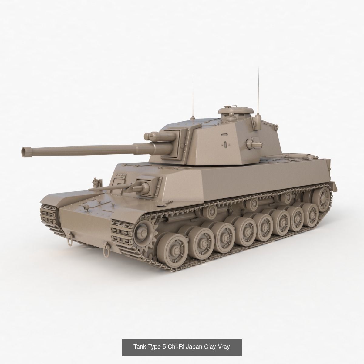 Tank Vehicle Clay Vray Collection _23