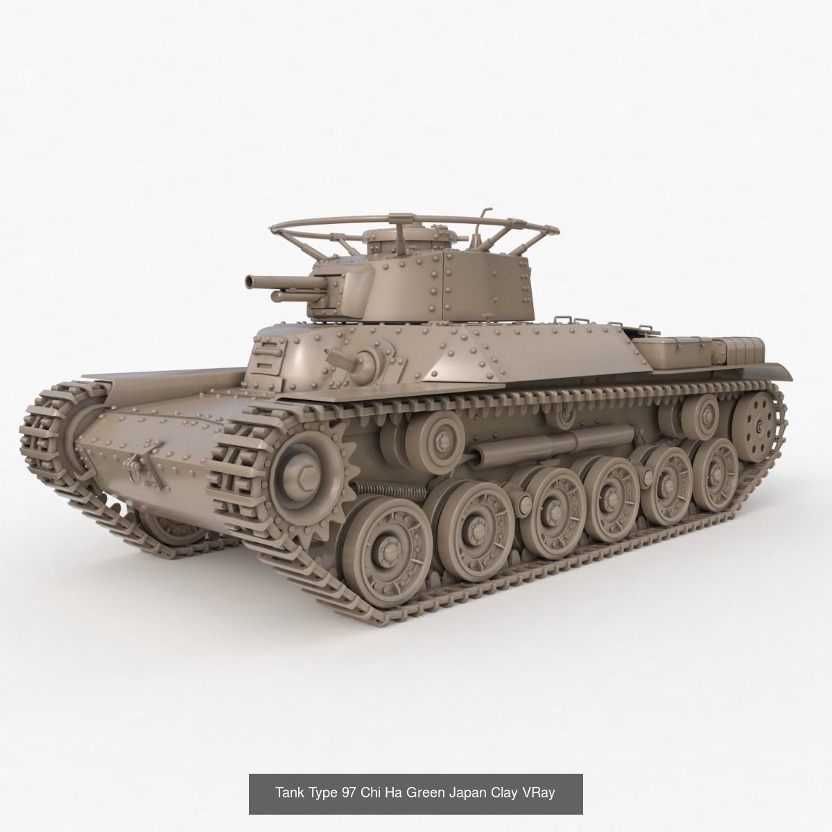 Tank Vehicle Clay Vray Collection _19