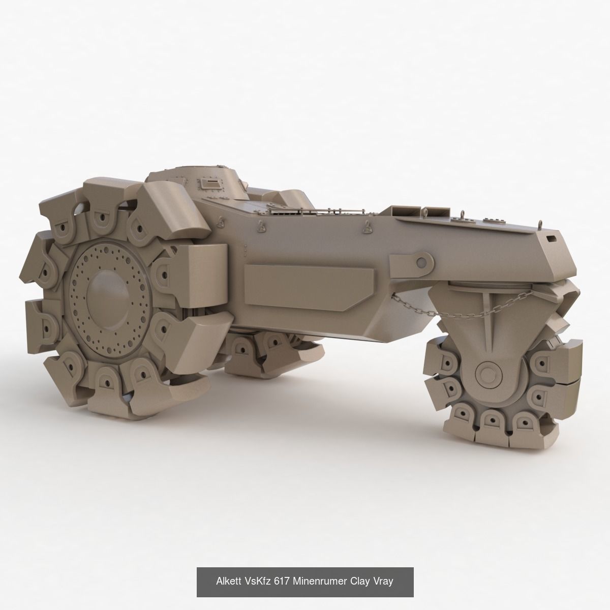 Tank Vehicle Clay Vray Collection _11