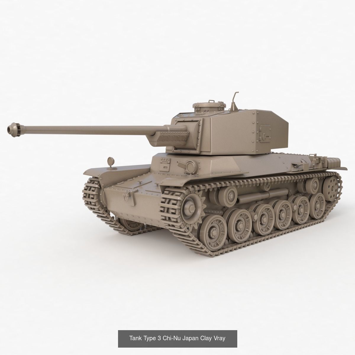 Tank Vehicle Clay Vray Collection _13