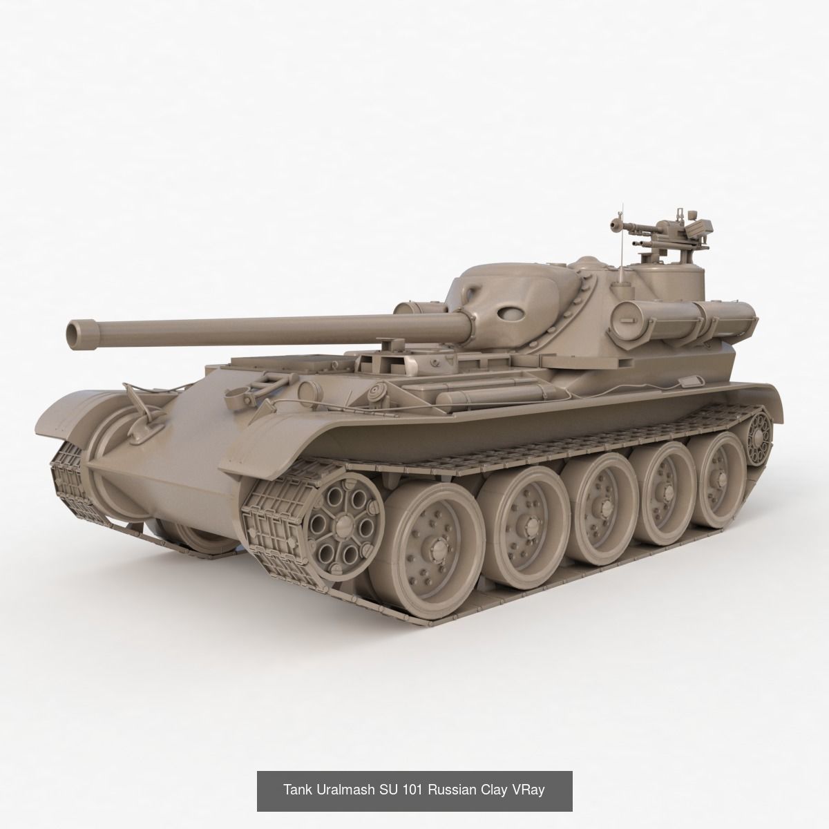 Tank Vehicle Clay Vray Collection _20