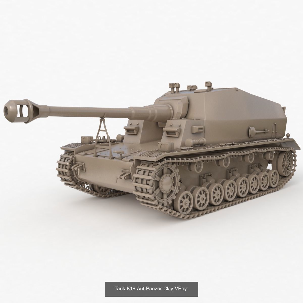 Tank Vehicle Clay Vray Collection _17
