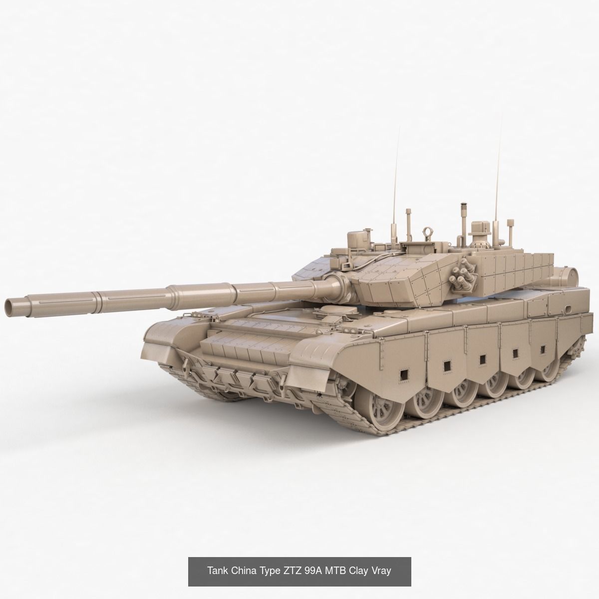 Tank Vehicle Clay Vray Collection _26