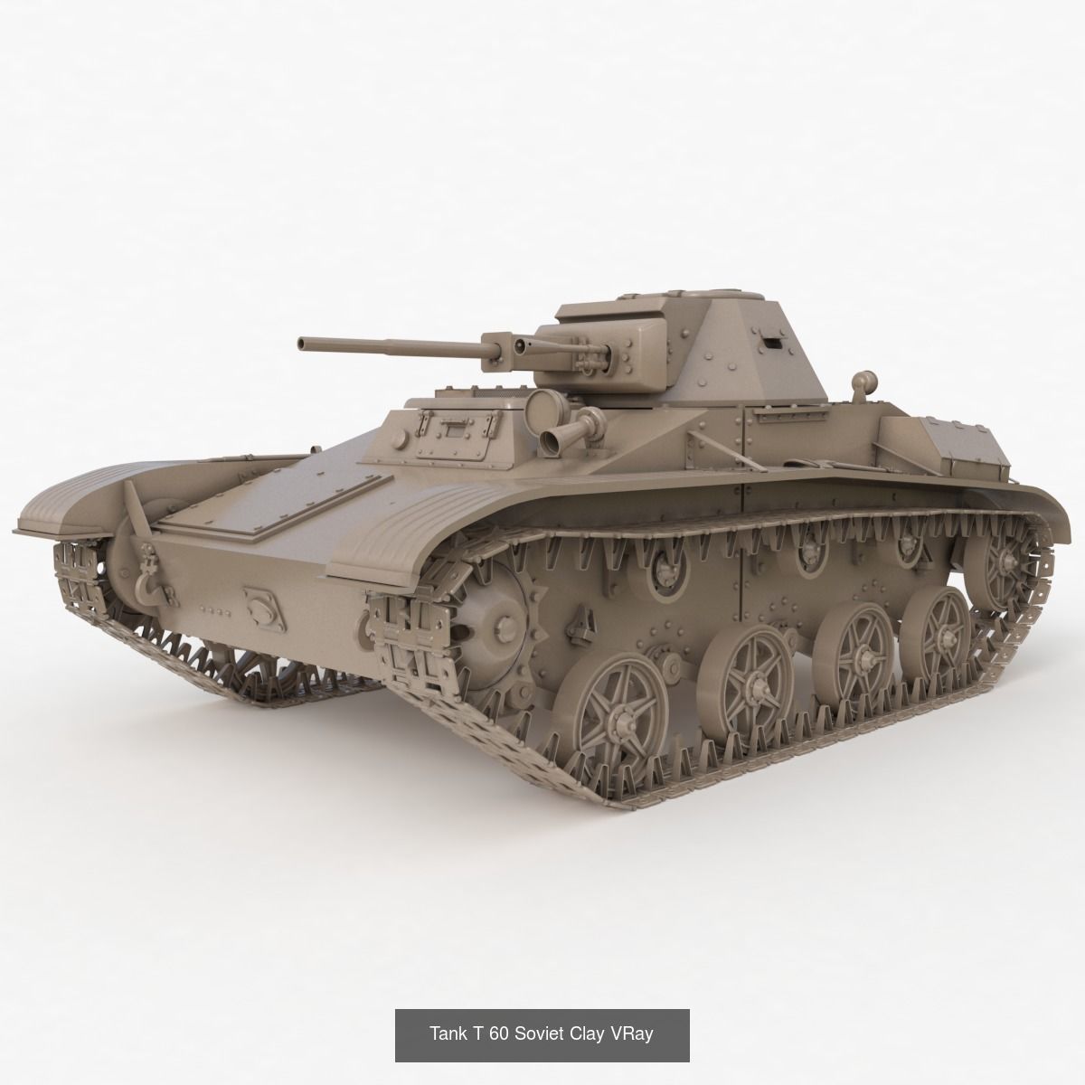 Tank Vehicle Clay Vray Collection _21