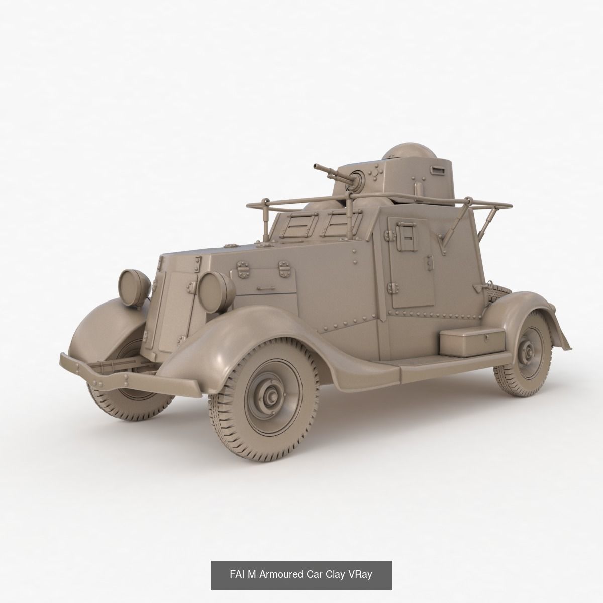 Tank Vehicle Clay Vray Collection _18