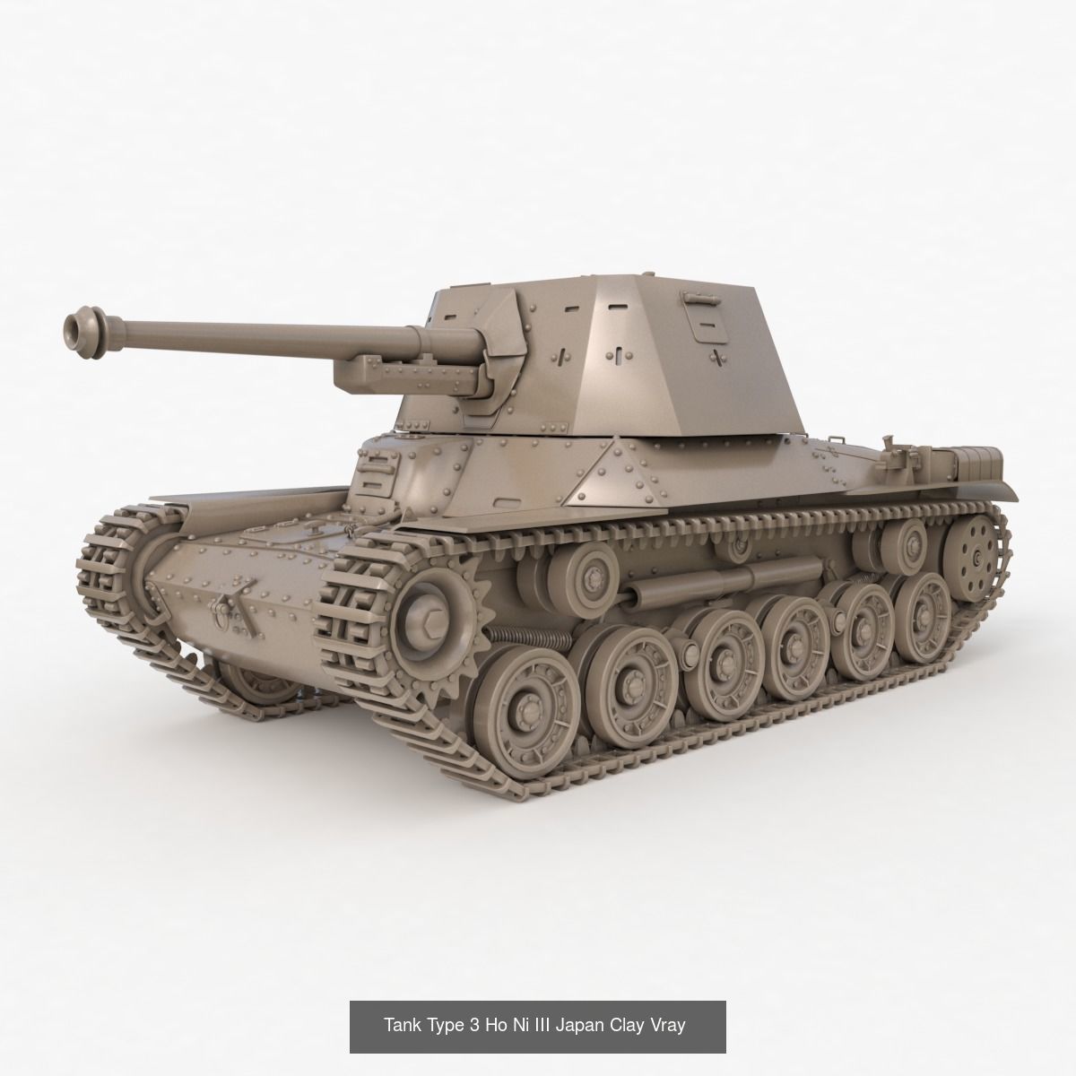 Tank Vehicle Clay Vray Collection _12
