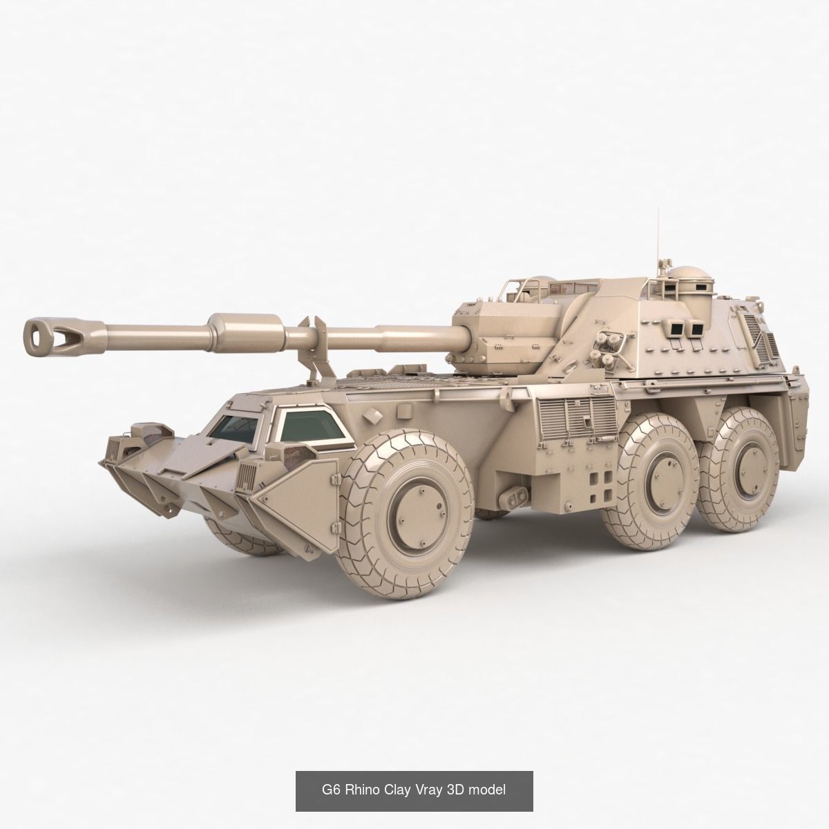 Tank Vehicle Clay Vray Collection _25