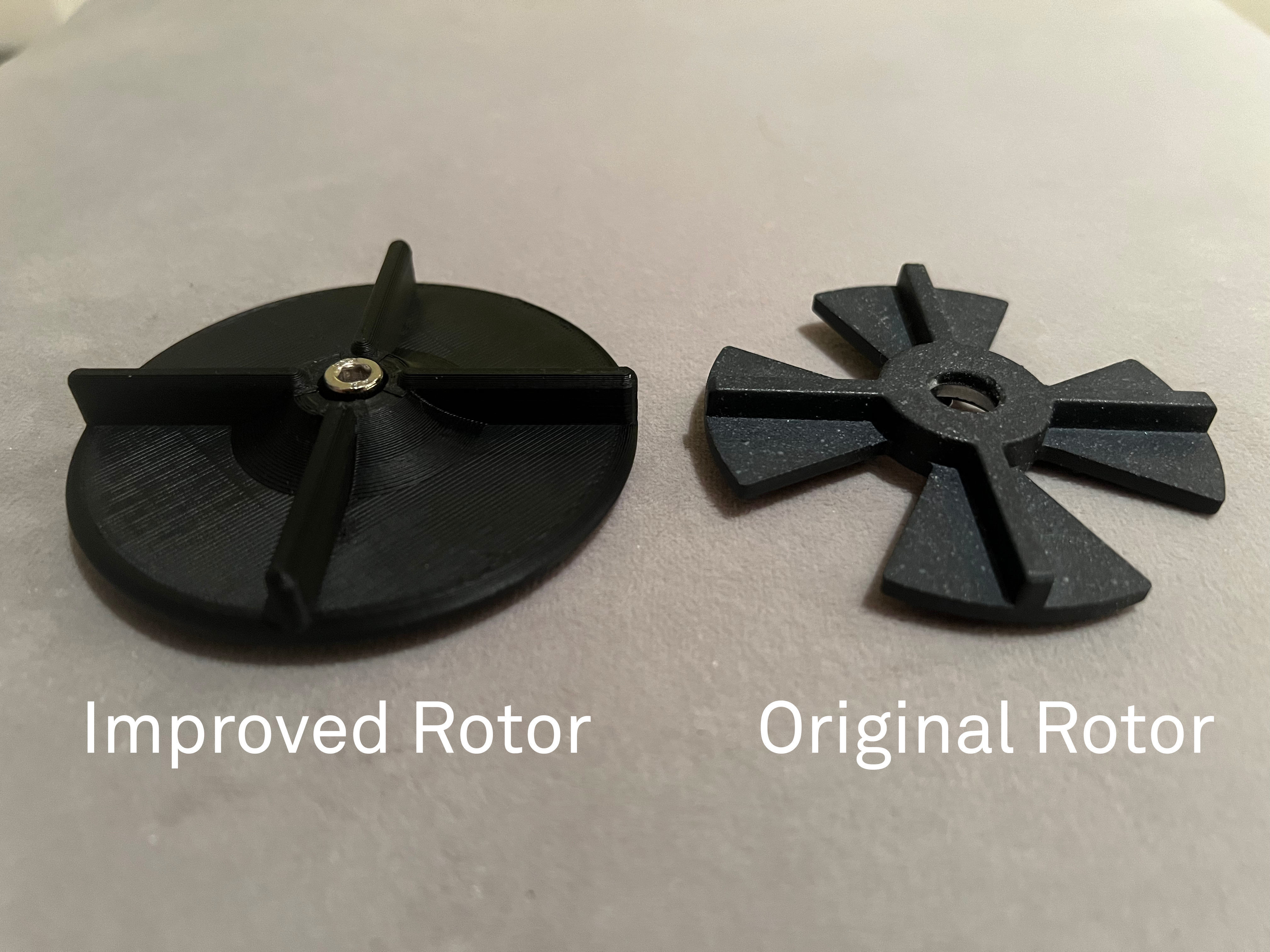 Improved Rotor for the Creality UW-02 Wash and Cure 3D print model_3